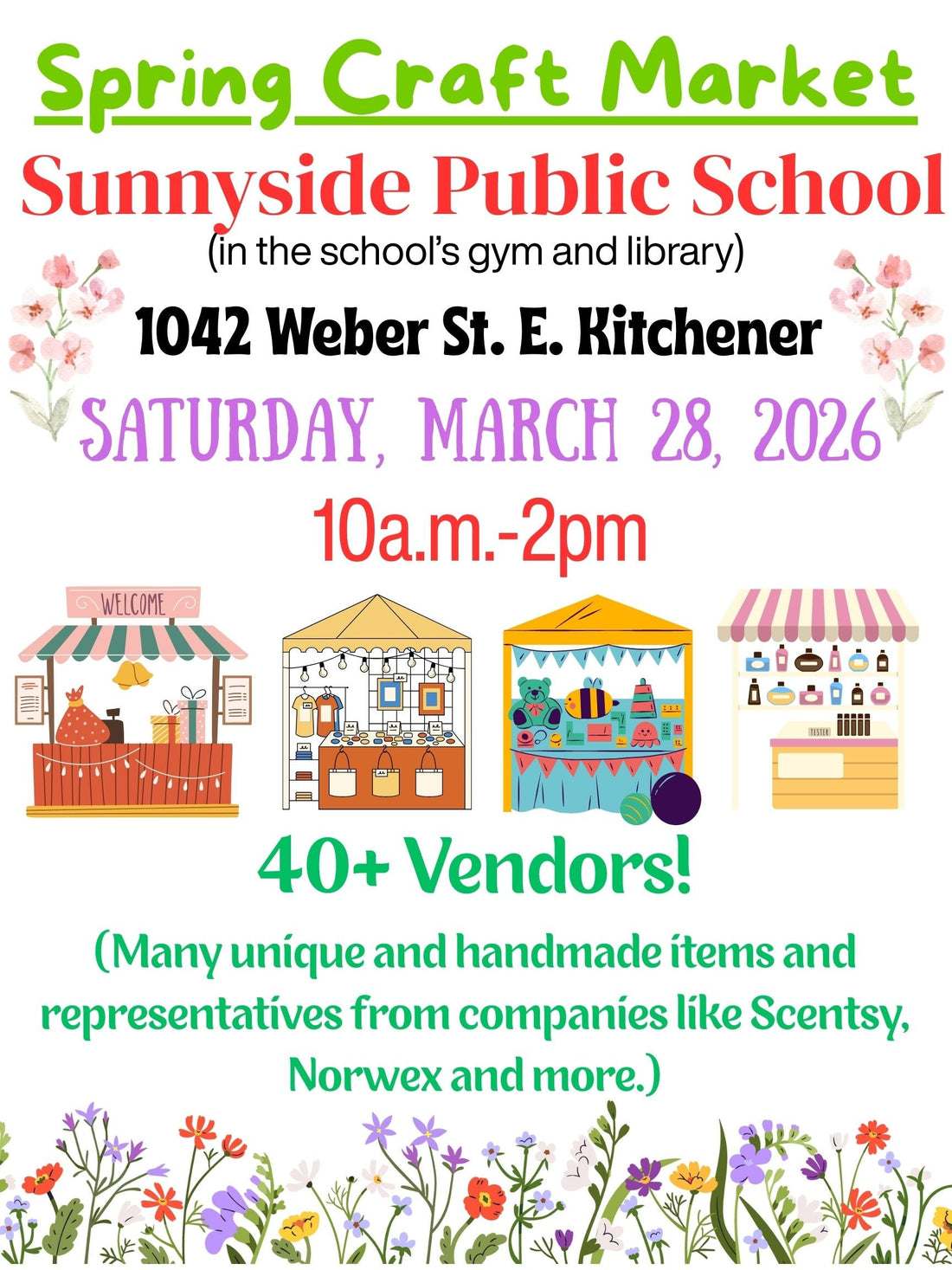 Upcoming Sunnyside Public School Craft Market