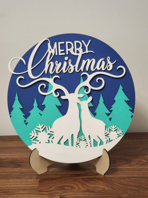 Merry Christmas with Reindeer